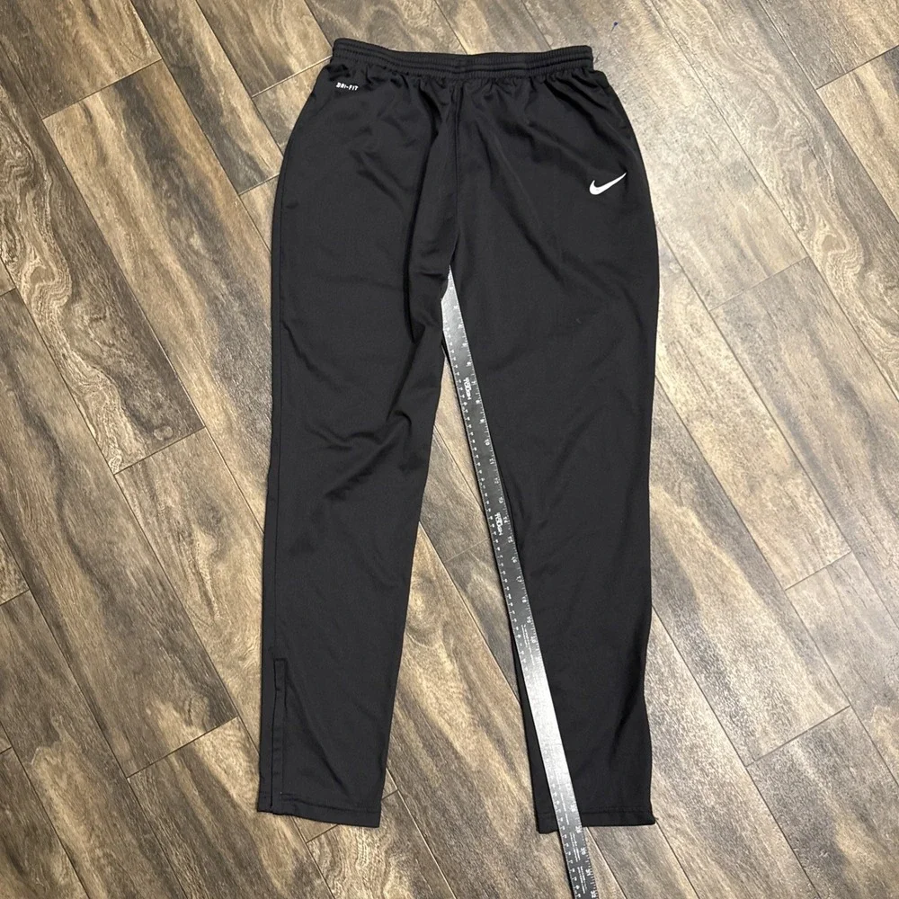 Nike Dri-FIT Track Pants Men's Large Black Athletic Tapered Sweatpants Swoosh